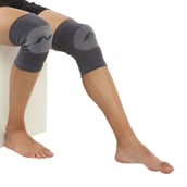 2 - Nivia Orthopedic Knee Support Super Knitted,  Grey  Medium 