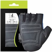 3 - MuscleXP Stout Fitness Sports Gym Gloves,  Blue & Black  Free Size 