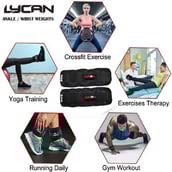3 - Lycan Wrist and Ankle Weights, Black 2 kg