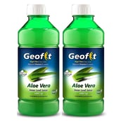 Geofit Aloe Vera Juice, 500 ml Unflavoured Pack of 2