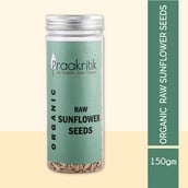 2 - Praakritik Organic Raw Sunflower Seeds (Pack of 2),  Unflavoured  150 g 