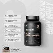 4 - Masculn 100% Whey Protein Concentrate,  2.2 lb  Divine Chocolate 