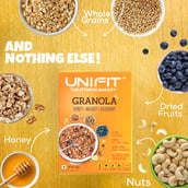 6 - UNIFIT Granola Honey + Walnut + Blueberry,  500 g  Unflavoured 