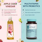 4 - HealthKart HK Vitals ACV Filter 500 + Multivitamin Probiotics Combo,  60 capsules  Unflavoured 