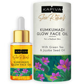 1 - Kapiva Kumkumadi Glow Face Oil,  30 ml  with Green Tea & Jojoba Seed Oil 