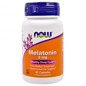 1 - Now Melatonin (3mg),  60 capsules 