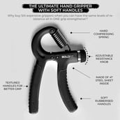 7 - Boldfit Adjustable Hand Grip Strengthener,  Black 40 Kg 