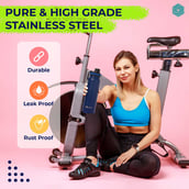 8 - Boldfit Thermo Water Bottle, Blue 800 ml