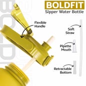 7 - Boldfit Motivational Gallon Bottle,  Army Green  2 L 