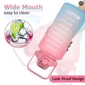 2 - Boldfit Motivational Gallon Bottle,  Pink & Blue  2 L 