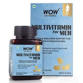 1 - Wow Life Science Multivitamin for Men,  60 veggie capsule(s)  Unflavoured 