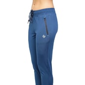 5 - John Ally Women's Gym Track Pant Zipper Pocket with Anti-Microbial Technology,  Berlin Blue  Large 