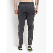 5 - John Ally Track Pant for Men with Two Zipper Pockets and Premium Fabric,  Gunmetal Grey  Large 