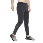 1 - John Ally Track Pant for Men with Two Zipper Pockets and Premium Fabric,  Gunmetal Grey  Large 