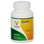 The Vitamin Shoppe Biotin (300 mcg),  100 capsules  Unflavoured 