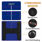 5 - beatXP Blue Plus Weighing Scale,  Blue 