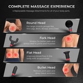 6 - beatXP Bolt Prime Deep Tissue Massager Gun, Crimson Red