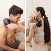 4 - beatXP Blaze Elite Deep Tissue Handheld Body Massager 3 Massage Heads,  Black 