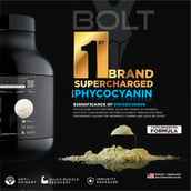 5 - Bolt Whey Isolate Super-Charged With Phycocyanin, 5 lb Piedmont Chocolate