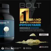 5 - Bolt Weight Gainer Super-Charged with Phycocyanin, 5 lb Alphonso Mangoza with Free Shaker