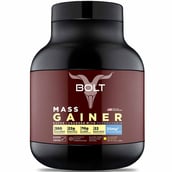 1 - Bolt Mass Gainer Super-Charged With Phycocyanin, 5 lb Jalgaon Banana
