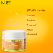 5 - INLIFE Face Scrub,  100 g  Natural Fruit 