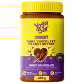 1 - Yogabars Dark Chocolate Peanut Butter,  0.4 kg  Crunchy & Chocolatey 