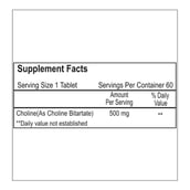 Healthvit Choline Bitartrate (500 mg),  60 tablet(s) 