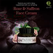 3 - Qaadu Rose & Saffron Face Cream,  50 g  for All Types of Skin 