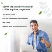 6 - Neuherbs Instant Green Coffee Premix with Lemon,  30 sachets/pack