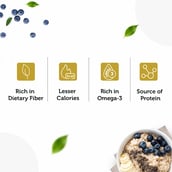 5 - Neuherbs Omega Instant Oats with Chia Seeds,  400 g  Unflavoured