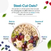 3 - Neuherbs Omega Steel - Cut Oats with Chia Seeds,  400 g  Unflavoured