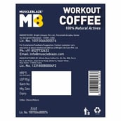 3 - MuscleBlaze Workout Coffee,  30 sachets/pack  Hazelnut Coffee with Herbs