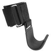 KOBO Gym Straps Hook Bar With Padded Wrist Support (WTA-01),  Black  Free Size 