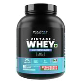 1 - HealthXP Vintage Whey, 5 lb Strawberry Milkshake