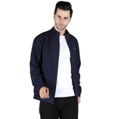 1 - John Ally Winter Gym Jacket for Men,  Navy Blue  XL 