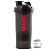1 - GNC Live Well Plastic Shaker, Black, Freebie 750 ml
