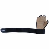 KOBO Gym Gloves (WTG-02), Brown & Black Large