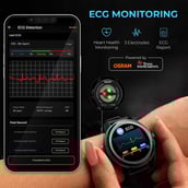 4 - beatXP EXACT Smartwatch with Medical Grade ECG,  Black  Free Size 