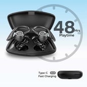 2 - Ptron Bassbuds Sports V2 TWS,  Black 