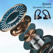 3 - Ptron Bassbuds Sports V2 TWS,  Black 