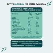 4 - Alpino Organic Natural Peanut Butter (Unsweetened) Pack of 2,  0.400 kg  Smooth 