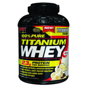 SAN 100% Pure Titanium Whey, 5 lb Banana Coconut