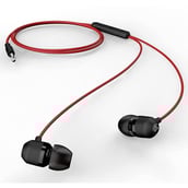 1 - Syska HE910 Wired Earphones, Black & Red