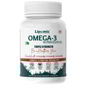 1 - Lipomic Healthcare Omega-3 Fish Oil 1500mg Triple Strength, 60 Soflets