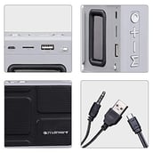 6 - Zebronics Zeb-Brew Portable Bluetooth Speaker,  Black White 