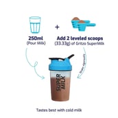 9 - Gritzo Supermilk Personalized Protein & Nutrition Dink 4-7yrs Kids Height + OP, 400 g Double Chocolate
