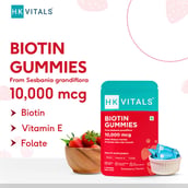 6 - HealthKart HK Vital Biotin,  7 gummies  Strawberry