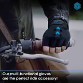 3 - Boldfit Gym Gloves,  Black  Large 