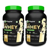 1 - Fitspire Advanced Isolate Gold Whey, 2.2 lb Cookies & Cream (Pack of 2)
